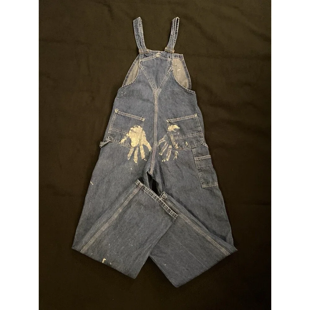CARHARTT Carpenter Overalls Denim Jeans Bib Men’s 30X32 Jumpsuit Y2K Vintage
